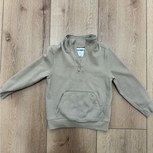 Old Navy Kids Beige Quarter-Zip Sweatshirt 4T